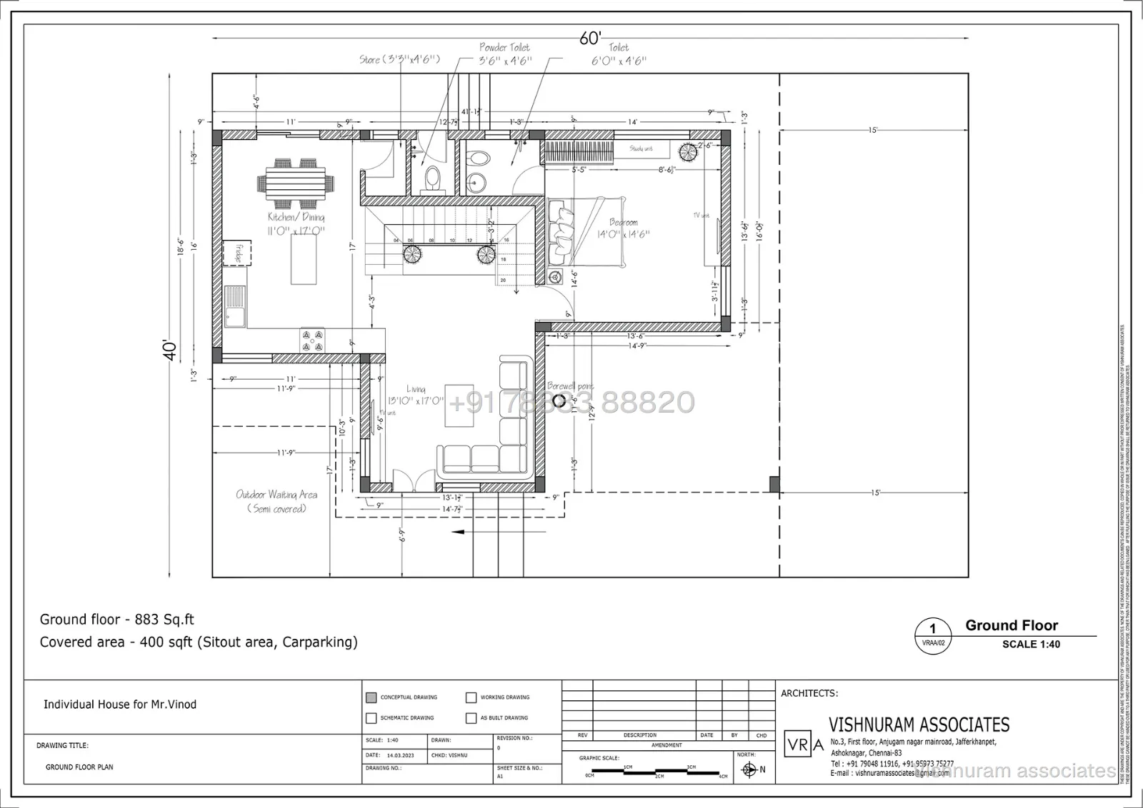 Mr Vinod, Guduvanchery plans — floor plan 2