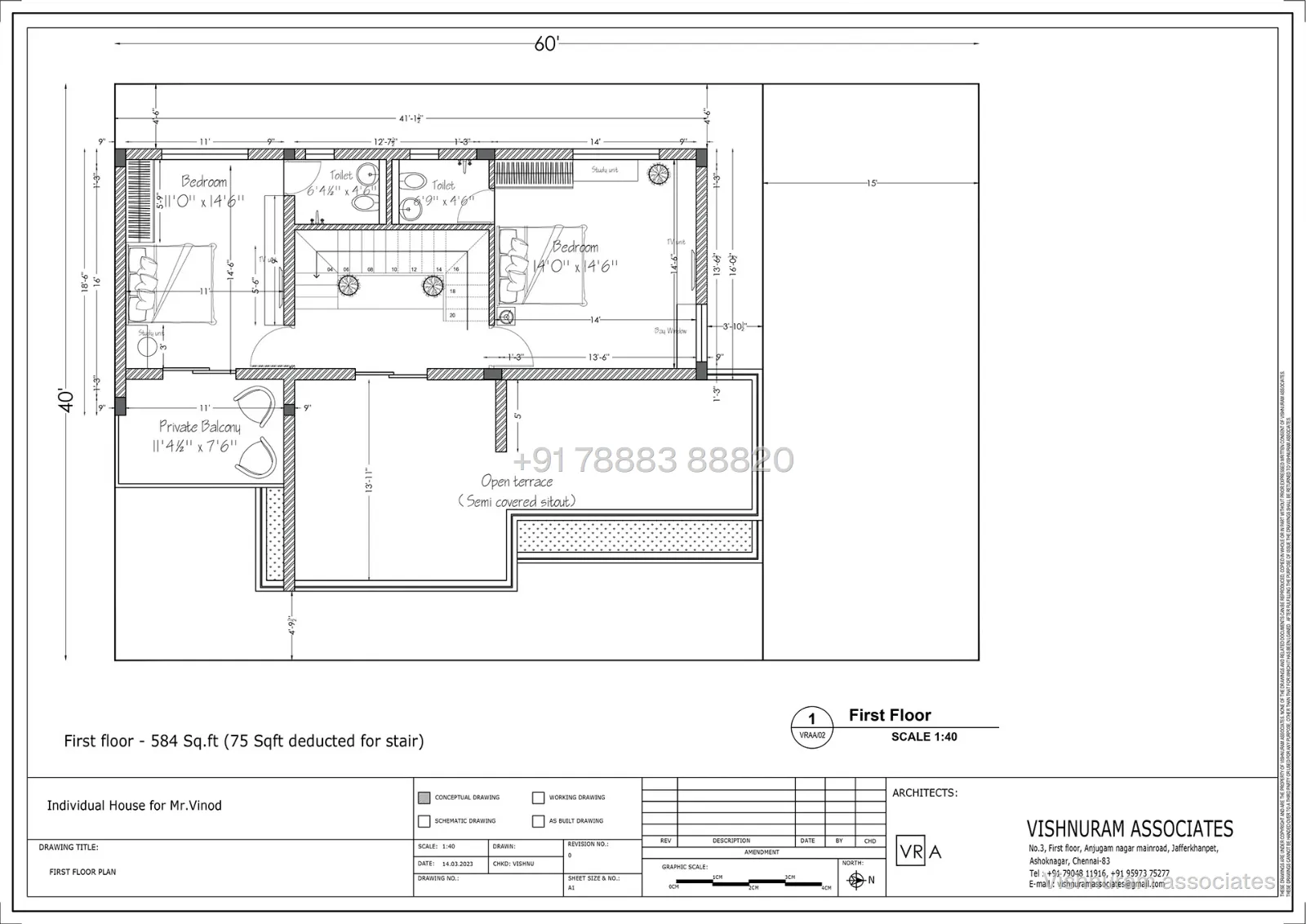 Mr Vinod, Guduvanchery plans — floor plan 1